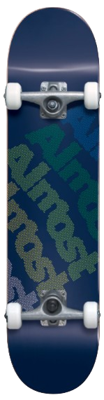 Almost Dot Tilt Blue Complete Skateboard 7.75"