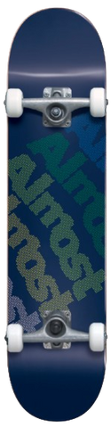 Almost Dot Tilt Blue Complete Skateboard 7.75"