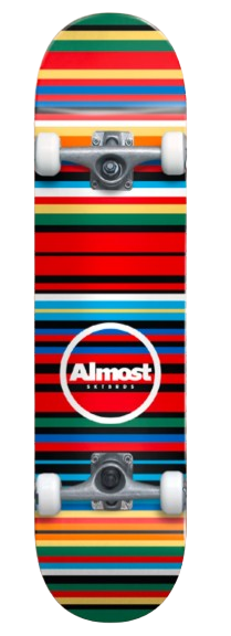 Almost Thin Stripes Complete Skateboard 8"