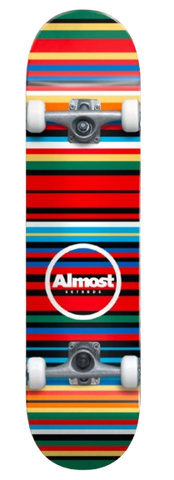 Almost Thin Stripes Complete Skateboard 8"