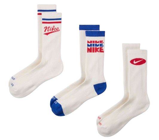 Nike Everyday Plus Crew Socks / 3 Pack / Multi
