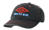 Butter Goods x Umbro Diamond Logo 6 Panel Hat / Washed Black