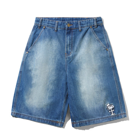 Butter Goods x Peanuts Spike Work Shorts Distressed / Indigo