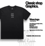 TGR Embroidered Wave Logo Tee / White