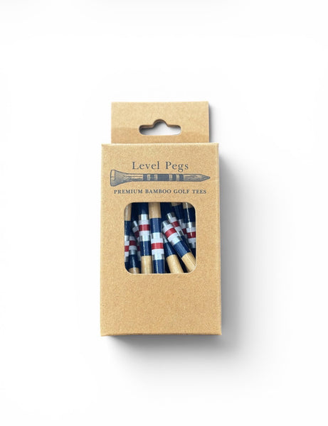 Level Pegs Premium Bamboo Golf Tees / Top Gun