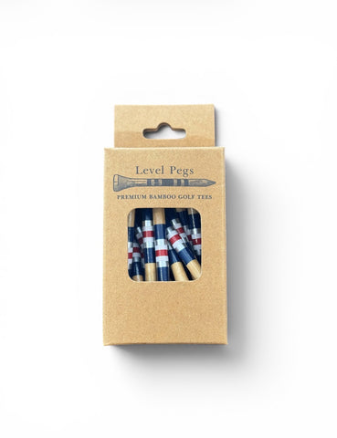 Level Pegs Premium Bamboo Golf Tees / Top Gun