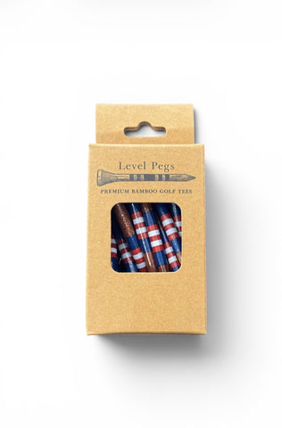 Level Pegs Premium Bamboo Golf Tees / Black Friday