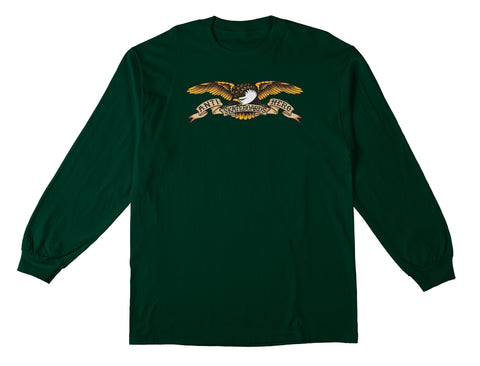 Anti Hero Classic Eagle Long Sleeve Tee / Dark Green