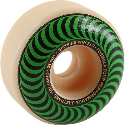Spitfire F4 99 Duro Classic Green Wheels 52mm