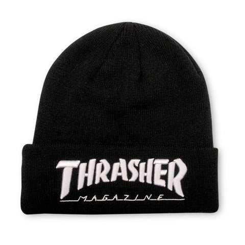 Thrasher Embroidered Logo Beanie - Black