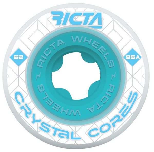 Ricta Crystal Core Wheels 95a 52mm White / Blue