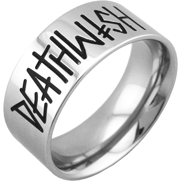 Deathwish Band Ring / Silver