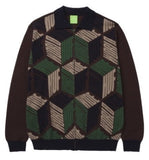 Huf Dimensions Zip Sweater / Chocolate