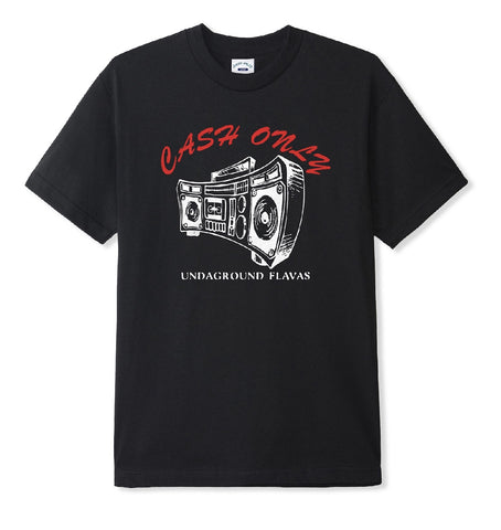 Cash Only Boombox Tee / Black