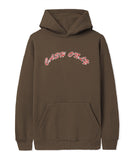 Cash Only Felt Applique Logo Pullover Hoodie / Chocolate
