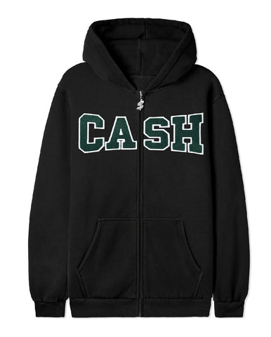 Cash Only Campus Zip-Thru Hoodie / Black