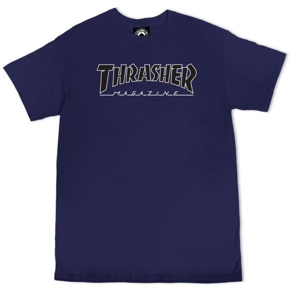 Thrasher Outlined Tee - Navy