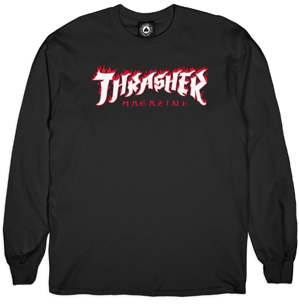 Thrasher Possessed Logo L/S Tee / Black