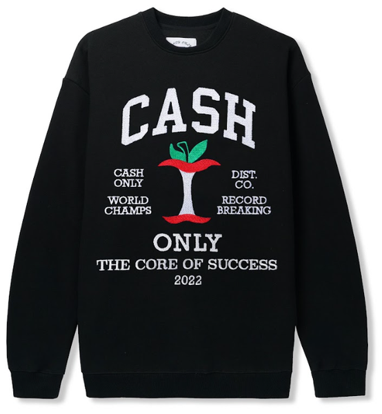 Cash Only Core Crewneck Sweatshirt / Black