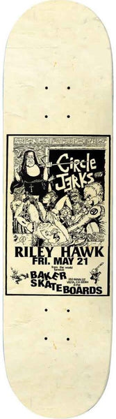 Baker Riley Hawk Circle Jerks Nun Deck 8.25"