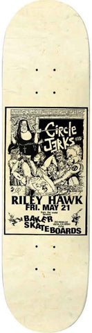 Baker Riley Hawk Circle Jerks Nun Deck 8.25"