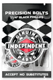 Independent Precision Hardware Bolts 1 1/4" / Black