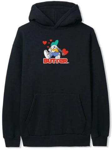 Butter Goods Puppy Love Pull Over Hoodie / Black