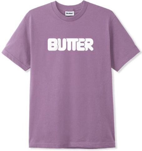 Butter Goods Rounded Logo Tee / Washed Berry