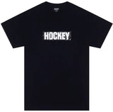 Hockey Sticker Logo Tee / Black