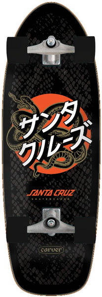 Santa Cruz Japanese Snake Dog Pig Surf Skate Complete 10.54"