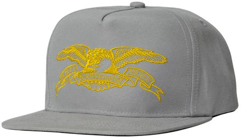 Anti Hero Basic Eagle Snapback Hat / Gunmetal
