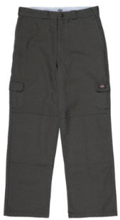 Dickies Loose Fit Canvas Cargo Pants / Washed Dark Khaki