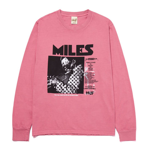 Huf x Miles Davis Voodoo Washed L/S Tee / Dusty Pink
