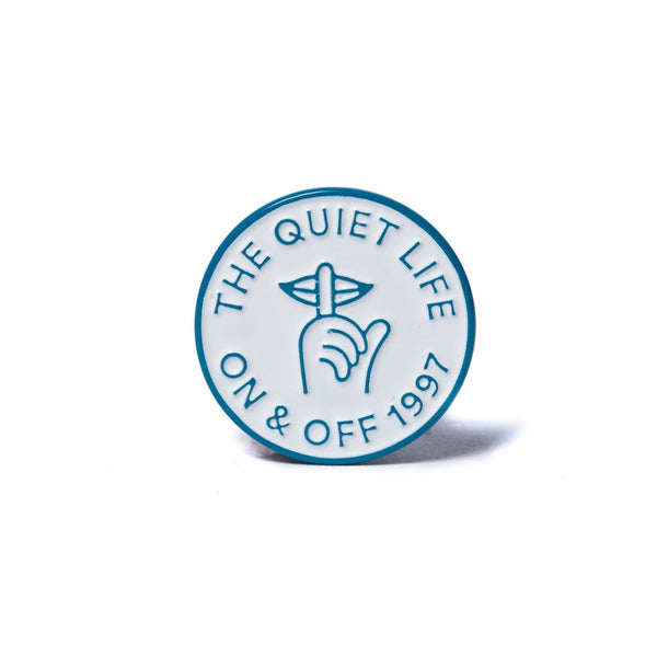 The Quiet Shh Circle Lapel Pin