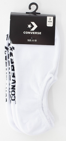 Converse Invisible Socks 3 Pack / White
