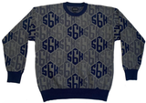 Bronze 56K Knit Sweater / Grey / Navy