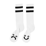Polar Happy Sad Classic Socks / White