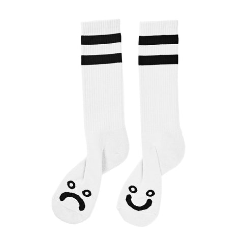 Polar Happy Sad Classic Socks / White