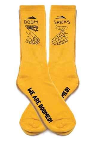Lakai x Doom Sayers Crew Socks / Yellow