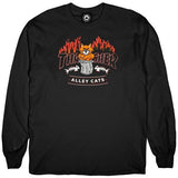 Thrasher Alley Cats L/S Tee / Black