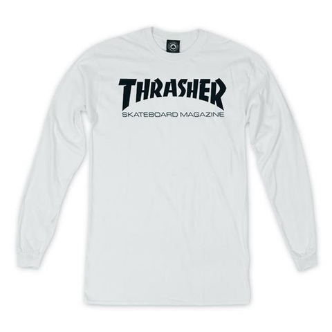 Thrasher Skate Mag Long Sleeve Tee / White